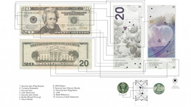 Новий дизайн американських доларів. Тепер без президентів (фото)