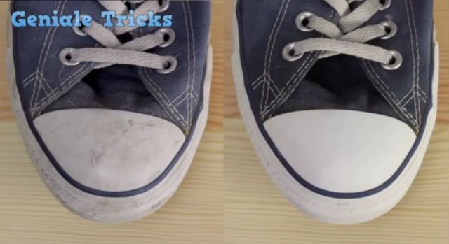 Як швидко та якісно почистити світле взуття (відео)