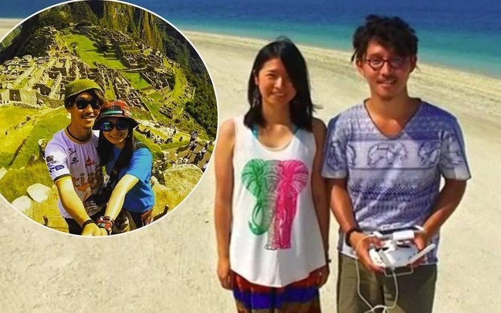 Японські молодята знімали свою весільну подорож навколо світу на квадрокоптер (відео)