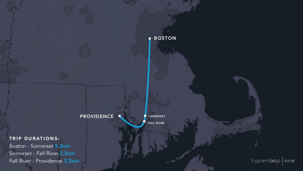 11 маршрутів Hyperloop One в США: 1800 км за 1 годину 48 хвилин