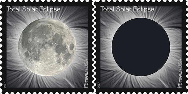 Пошта США випустить інтерактивну марку з сонячним затемненням