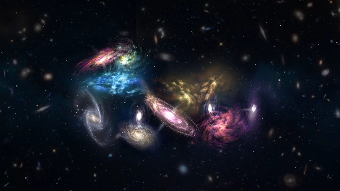 Масивне зіткнення 14 галактик вже сталося, але його досі не видно (відео)