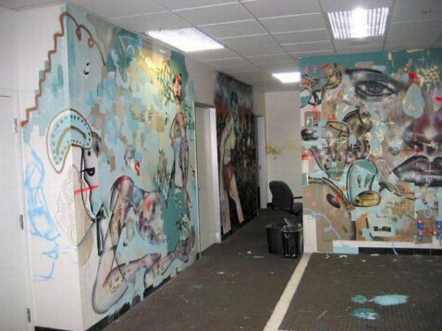 Графіті ціною в $200 млн. Стільки заробив художник за розпис стін офісу Facebook (фото)