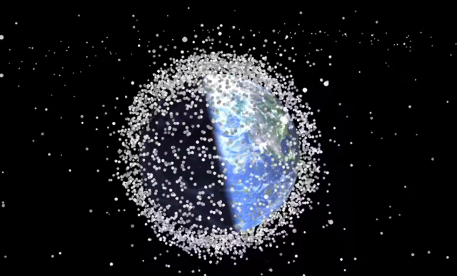 60 років забруднення космосу за 1 хвилину (відео)
