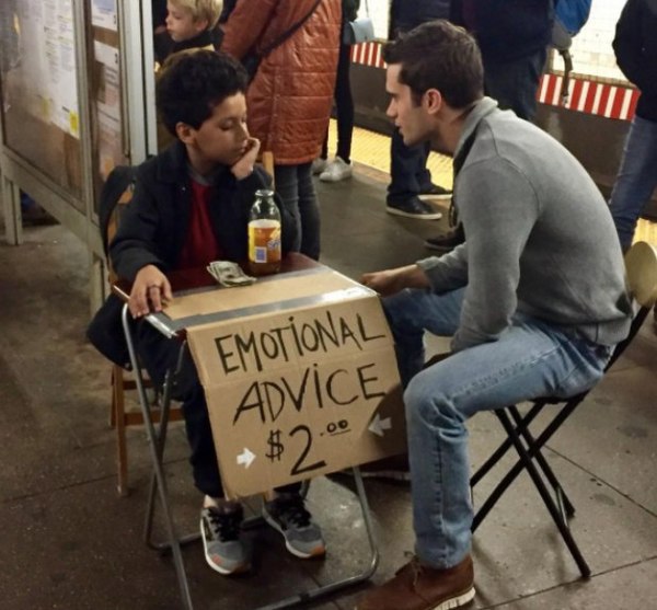 Емоційні поради в метро Брукліна (фото)