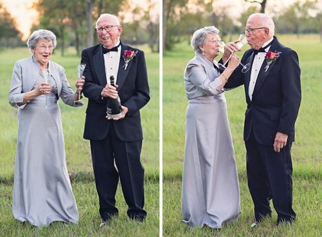 Ця пара чекала 70 років, щоб зробити весільну фотосесію