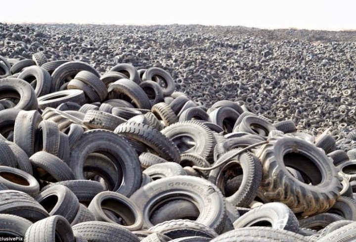 Сулабія – найбільше звалище шин у світі (фото)