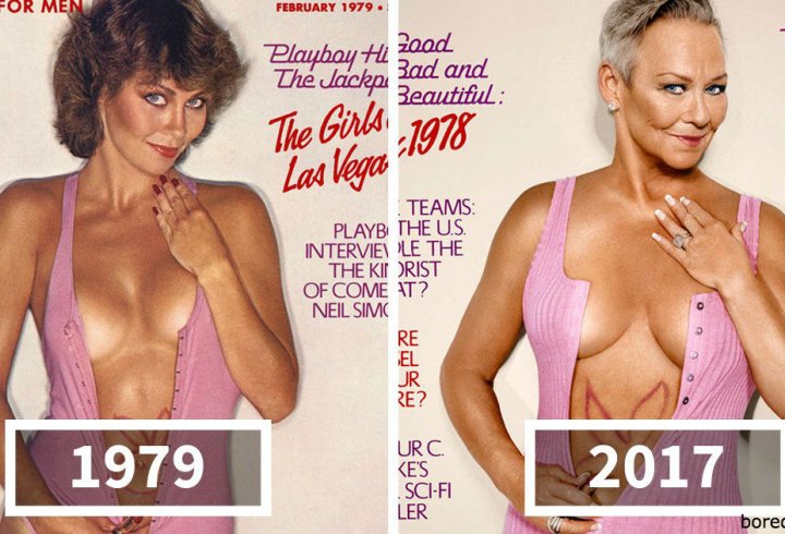 Playboy відтворив 7 найвідоміших обкладинок 30 років по тому (фото)
