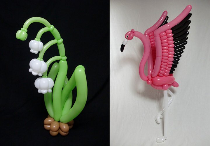 Скульптури з повітряних кульок (фото)