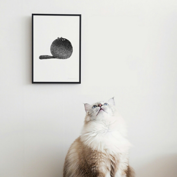 Художник тонкою ручкою створює портрети пухнастих кішок (фото)