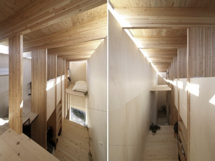 Житловий будинок «без вікон» - чорний японський паралелепіпед (фото)