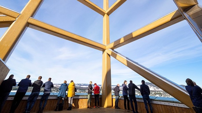 Норвезький дерев'яний «хмарочос» досяг висоти 85,4 метра (фото)