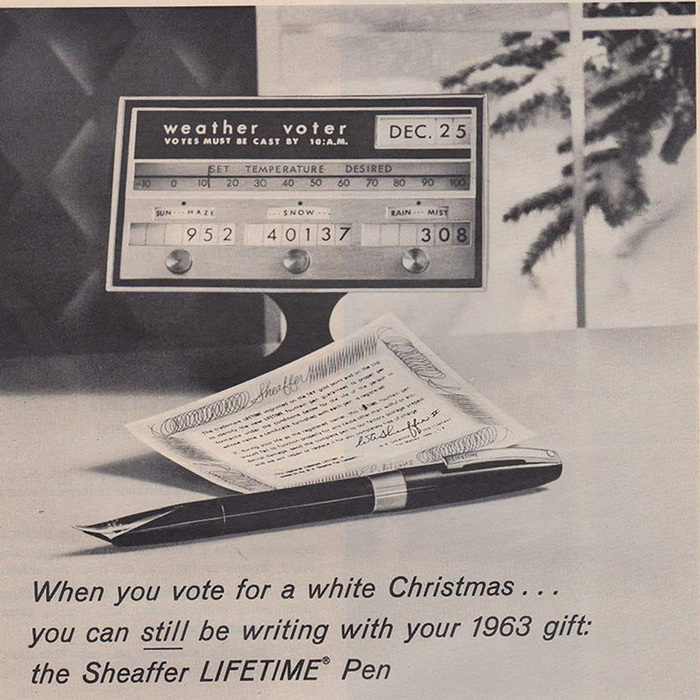 Майбутнє в рекламі чорнильних ручок 60-х років (фото)