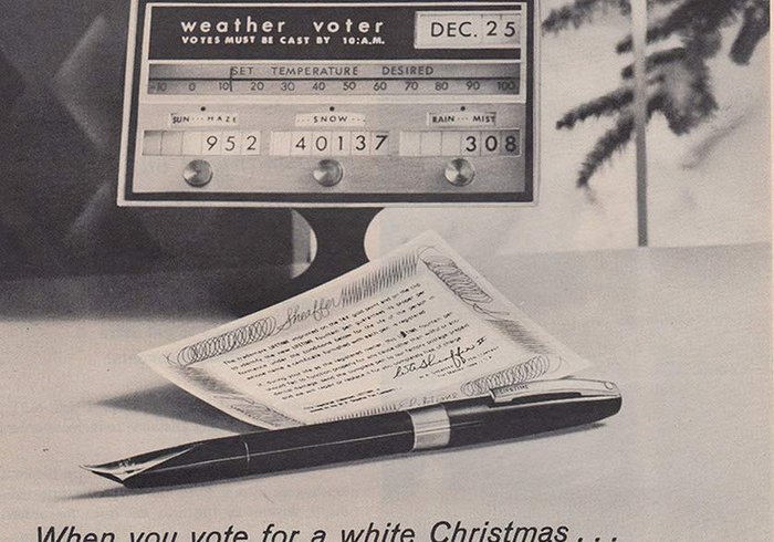 Майбутнє в рекламі чорнильних ручок 60-х років (фото)