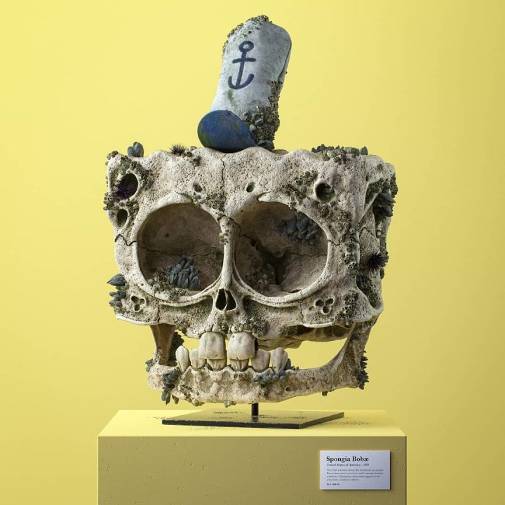 Художник створив реалістичні 3D-ілюстрації черепів відомих анімаційних героїв (фото)