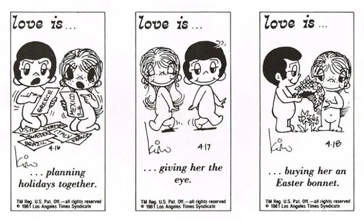 «Love is...» Історія створення милих коміксів про кохання