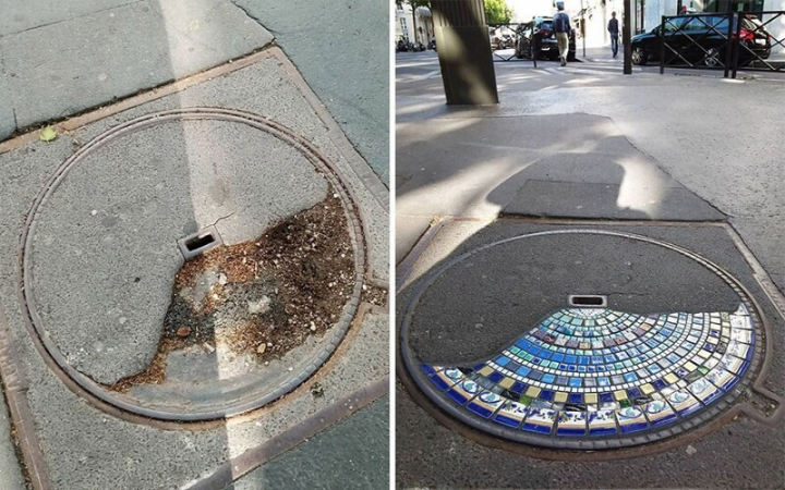 Спосіб реставрації тріщин французького вуличного художника (фото)